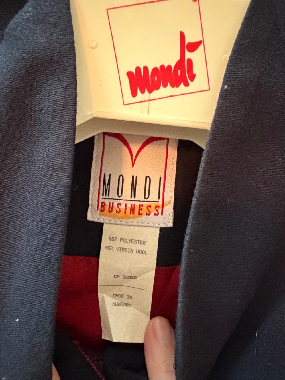 Mondi Navy 3-Piece Pantsuit Set with Red Trim - Picture 9 of 16